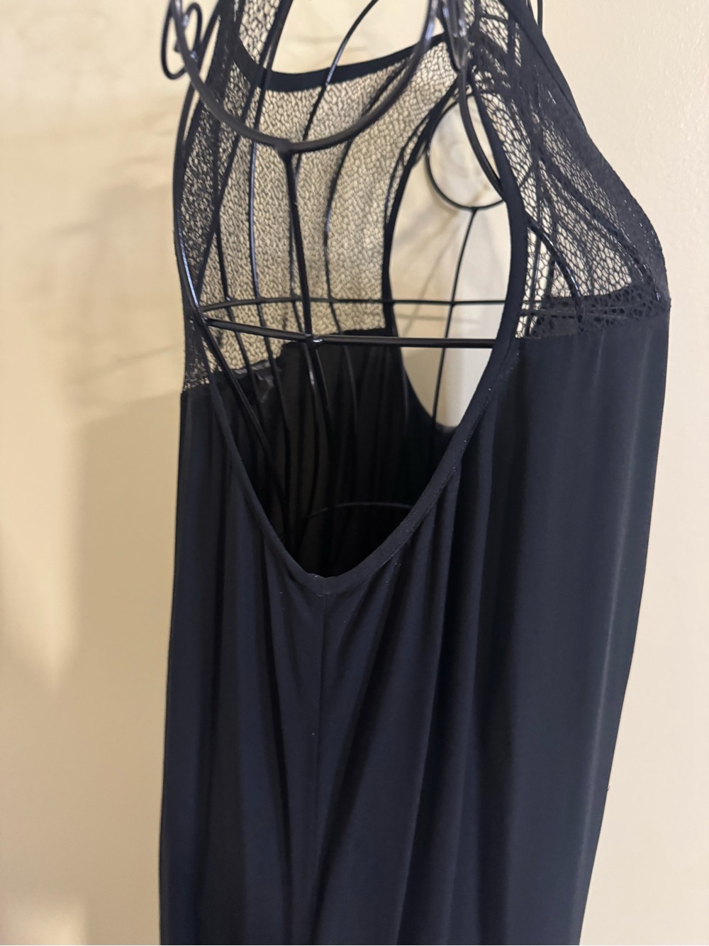 Eileen Fisher Black Crepe Sleeveless Dress Size Medium - Picture 7 of 8